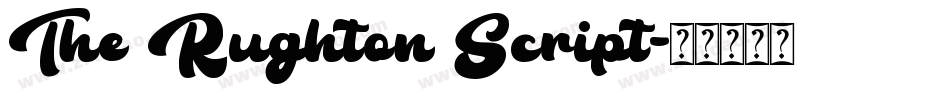 The Rughton Script字体转换